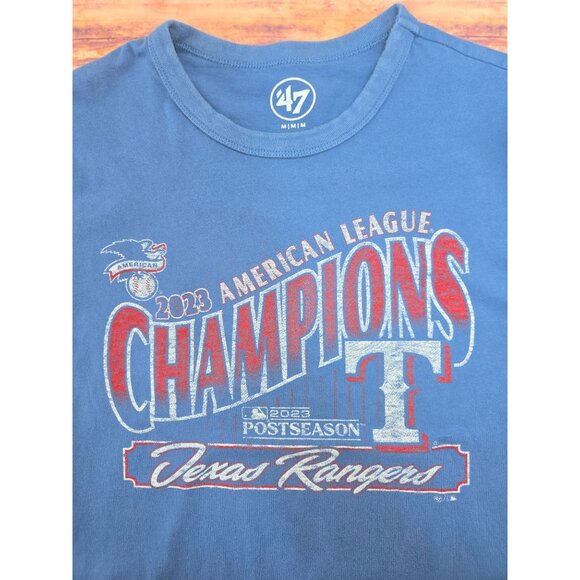 Texas Rangers 2023 American League Champions T-Shirt Medium - Picture 3 of 7